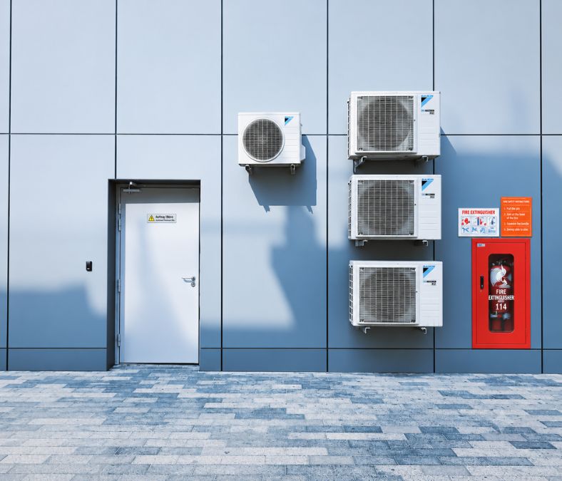 Commercial cooling units maintained through air conditioning service in Clermont, FL.