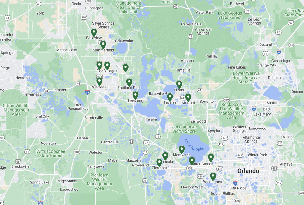Service Areas