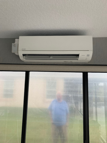 Indoor AC Unit Above Window